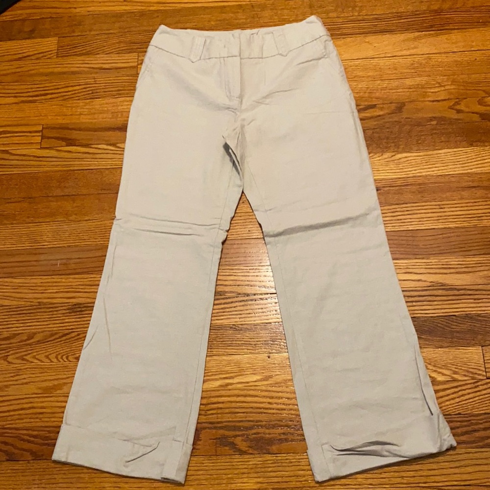 Linen wide leg pants